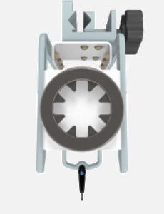 Hillaero BRONCHOTRON FAA certified mountable bracket for Air Ambulance Airmed Helicopter or Fixed Wing Aircraft TOP
